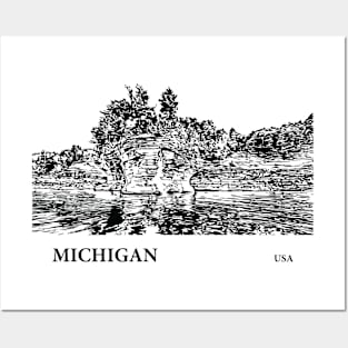 Michigan USA Posters and Art